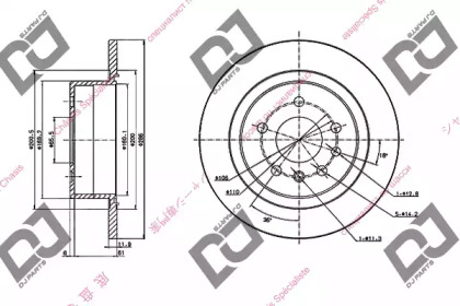 Тормозной диск DJ PARTS BD1770